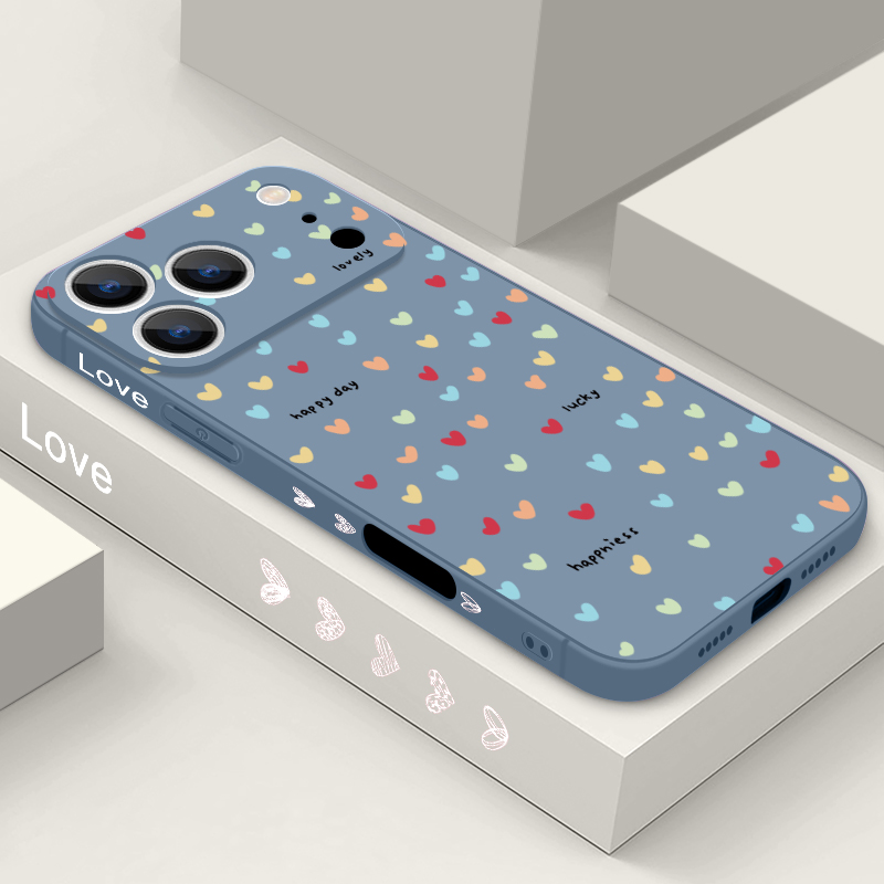 Phone Cases Iphone 16 Pro - Little Hearts Pattern Phone Case For