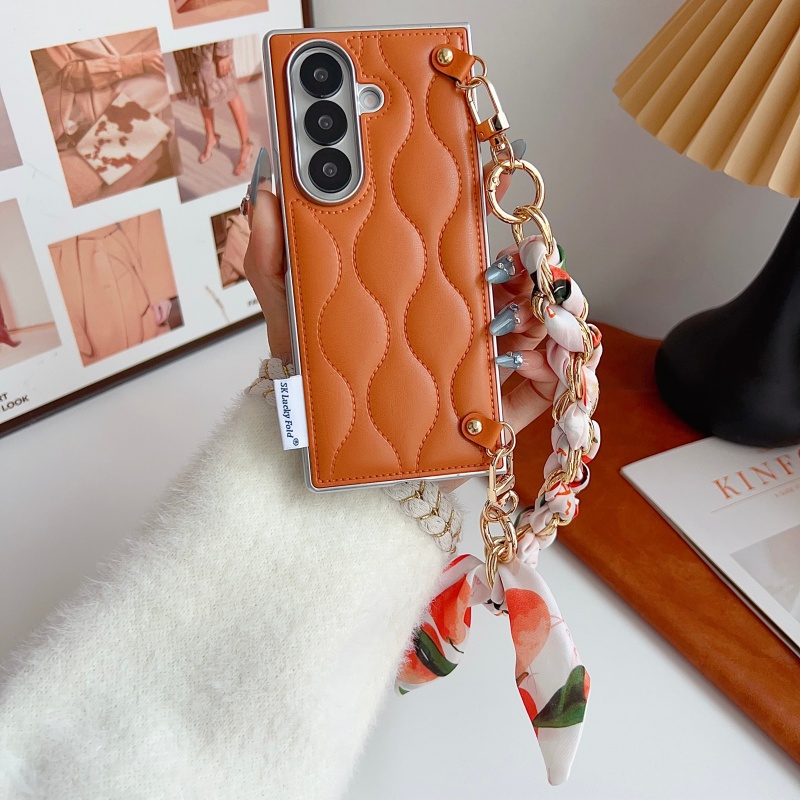 Luxury Wave Pattern Leather Ph - огляд і ціна Phone Cases Z Fold 5
