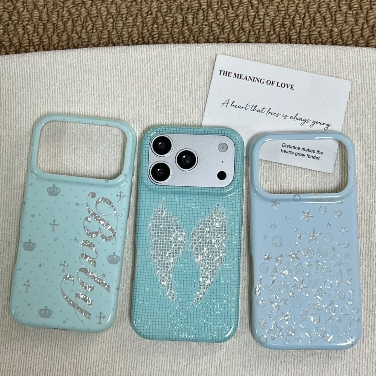 Korean Ins Mint Colored Englis - огляд і ціна Phone Cases Y2K