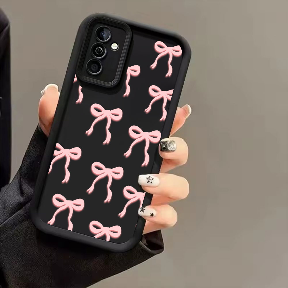 Pink Bow Print Soft TPU Phone  - огляд і ціна Phone Cases For Samsung S22