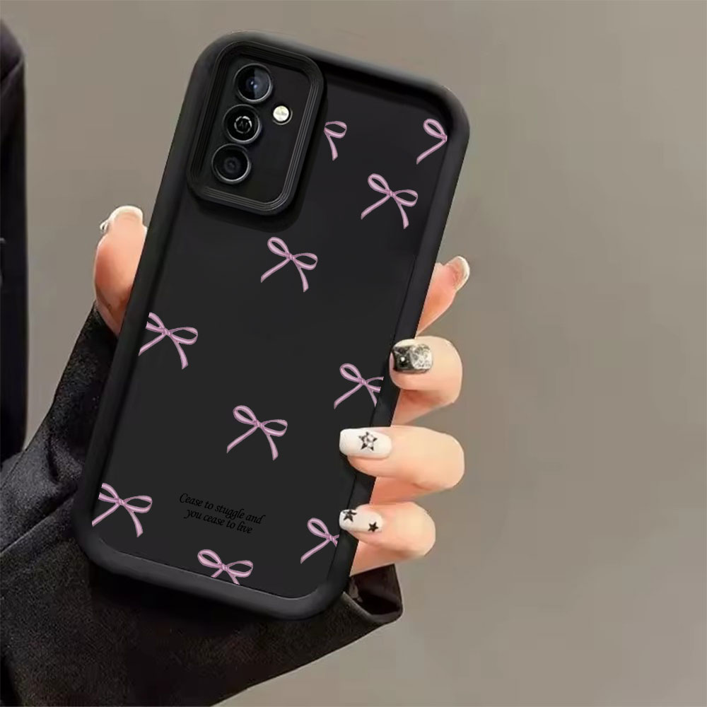 Pink Bow Print Soft TPU Phone  - огляд і ціна Phone Cases For Samsung S22