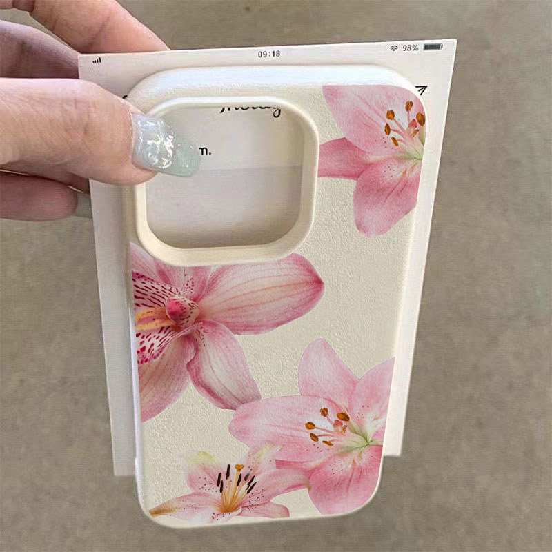 Pink Lily Lychee Texture Phone - огляд і ціна Phone Cases For Samsung S22