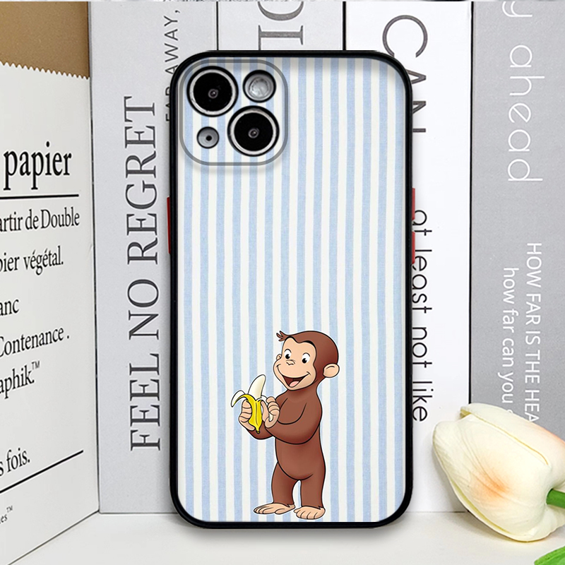 Cartoon Striped Monkey Holding - огляд і ціна Phone Cases Y2K
